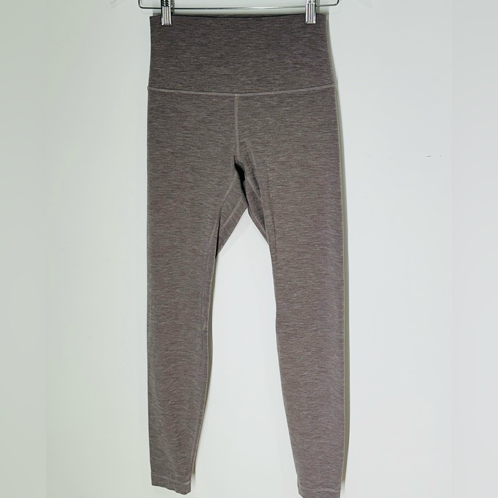 NWOT Lululemon Align High Rise Leggings Heathered Gray Full Length Size 6